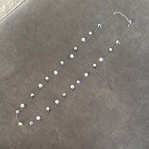 Elegant Blue and Silver Necklace